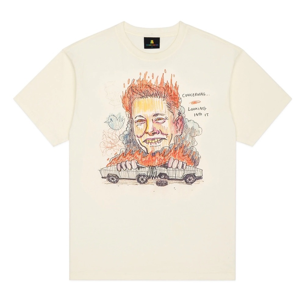 Teddy Fresh Elon Musk Concerning T-Shirt